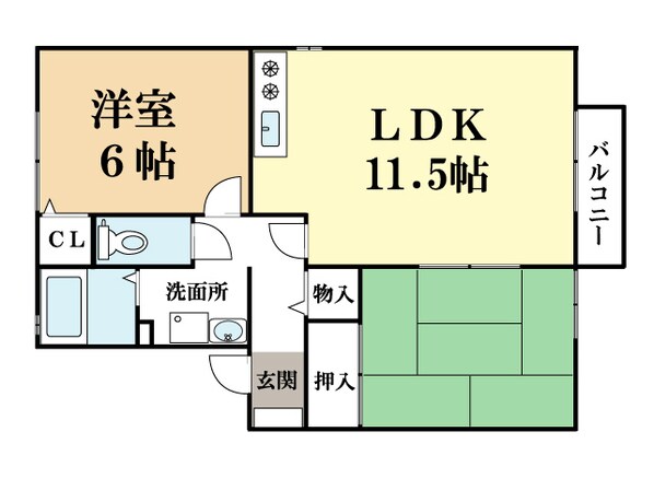 グランメール精華台の物件間取画像